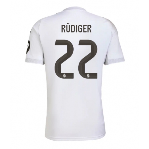 Real Madrid Antonio Rudiger #22 Maglia Gara Casa Repliche 2025-26 Maniche Corte Real Madrid Antonio Rudiger #22 Maglia Gara Casa Repliche 2025-26 Maniche Corte